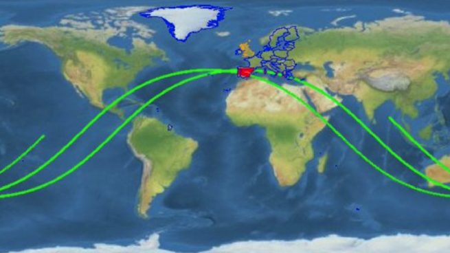 Los restos del cohete chino caen en el océano Pacífico