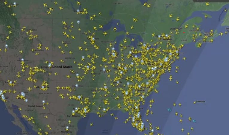 Espacio aéreo EEUU