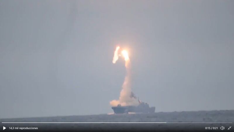 Rusia despliega por primera vez una fragata equipada con misiles hipersónicos Zircon