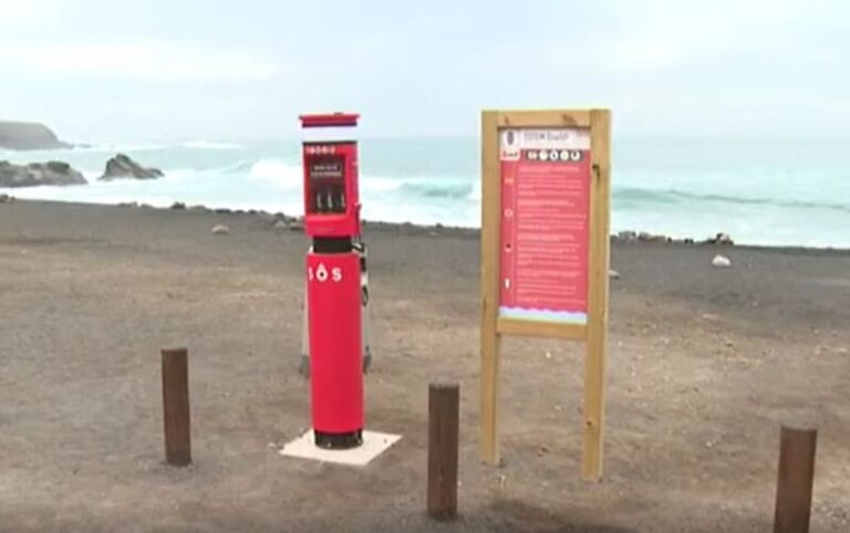 La playa de Pájara, en Fuerteventura, presenta un nuevo sistema de seguridad