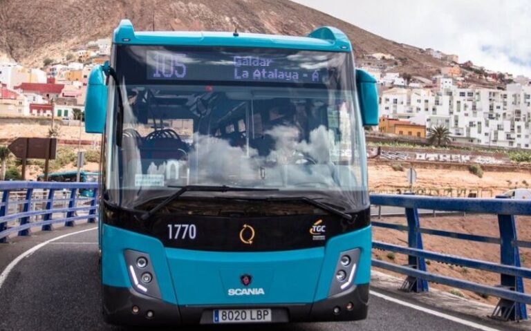 Los viajeros en guagua en Canarias aumentan un 48,5% en septiembre