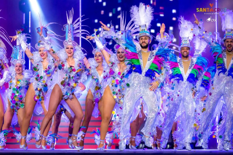 Actuación de comparsa durante la Gala de Elección de la Reina del carnaval de Santa Cruz de Tenerife 2023 / Archivo 