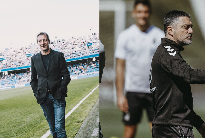 El derbi, desde los banquillos