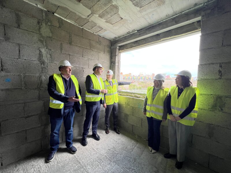 Comienza a coger forma el primer edificio del plan de reposición del barrio Las Rehoyas, Gran Canaria