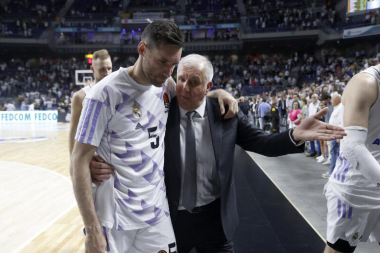 Batalla campal en el segundo partido del playoff entre el Real Madrid y el Partizán