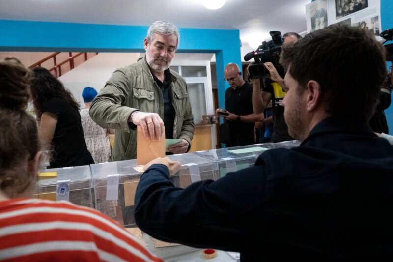 Votación de Fernando Clavijo, Coalición Canaria, Elecciones Canarias 2023