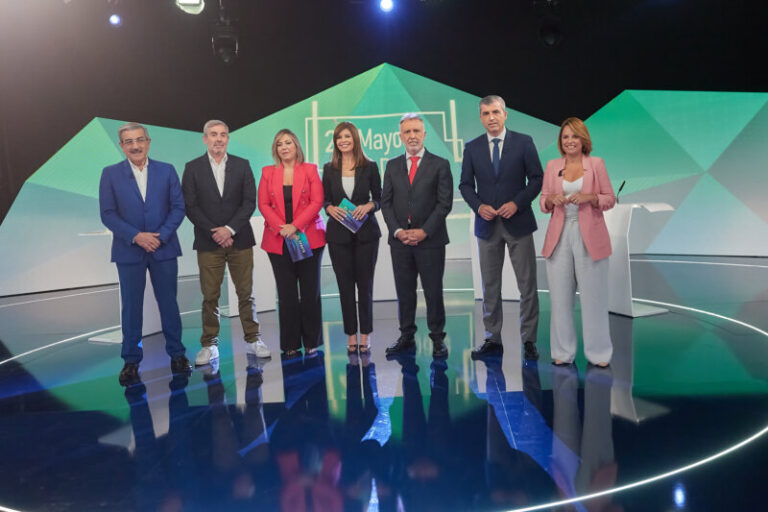Debate electoral de candidatos a la Presidencia de Canarias en RTVC