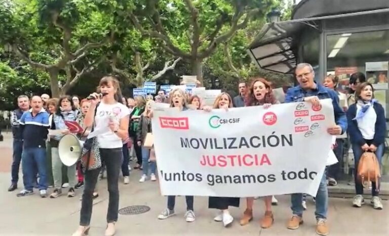 Nueva jornada de huelga de funcionarios de Justicia