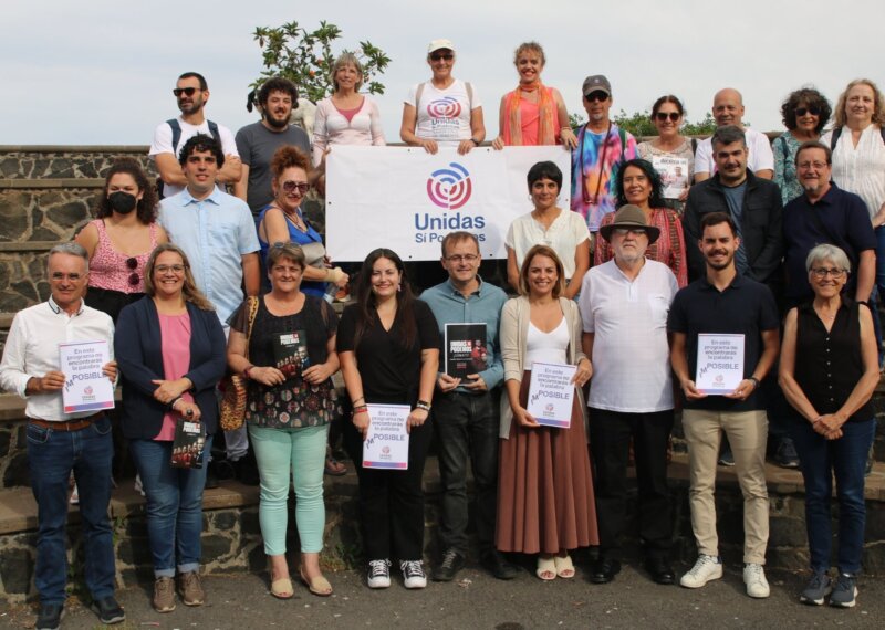Acto de campaña electoral de Unidas sí Podemos, elecciones 2023