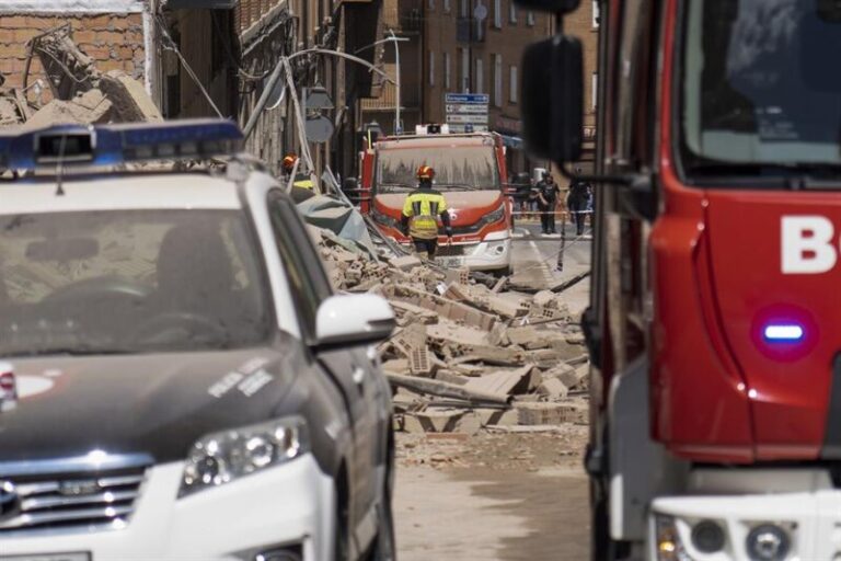 Derrumbe de un edificio en Teruel