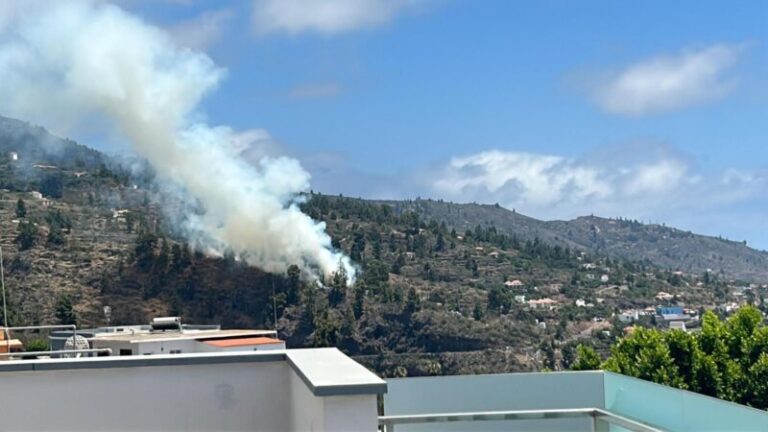 Controlado el conato de incendio en Tijarafe