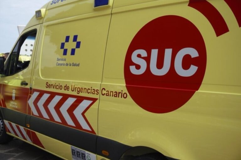 Herido tras colisionar su coche con una moto en Los Realejos