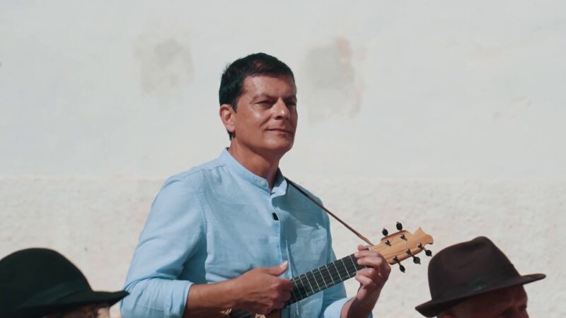 Benito Cabrera, timplista. Imagen RTVC