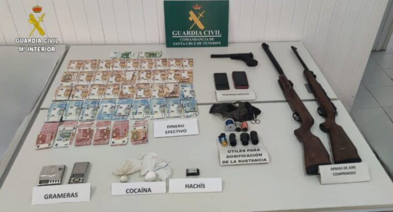 Desmantelan un punto de venta de drogas en La Palma