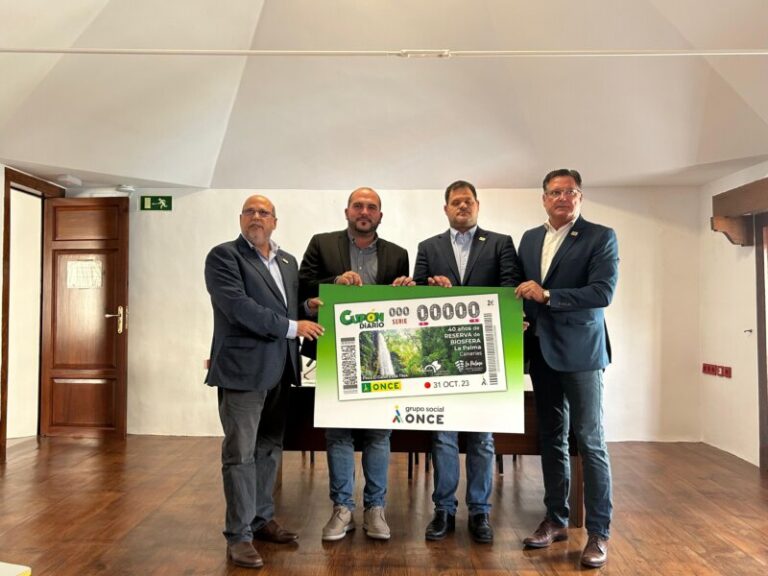 El aniversario de la Reserva de la Biosfera de La Palma será imagen del cupón de la ONCE