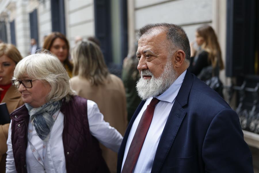 Imagen Herminio Sancho, diputado del PSOE,  que esta mañana fue agredido por fuera del Congreso. Foto EFE