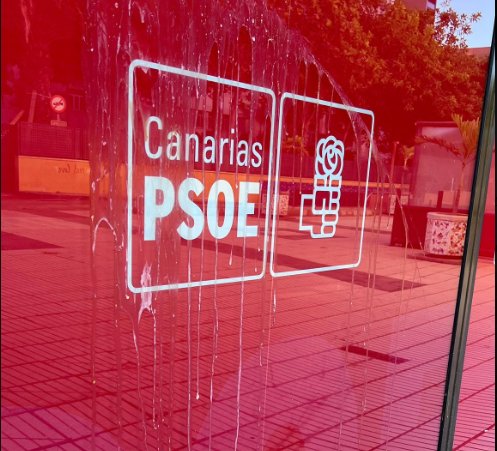 El PSOE condena los ataques vandálicos a dos de sus sedes en Las Palmas de Gran Canaria