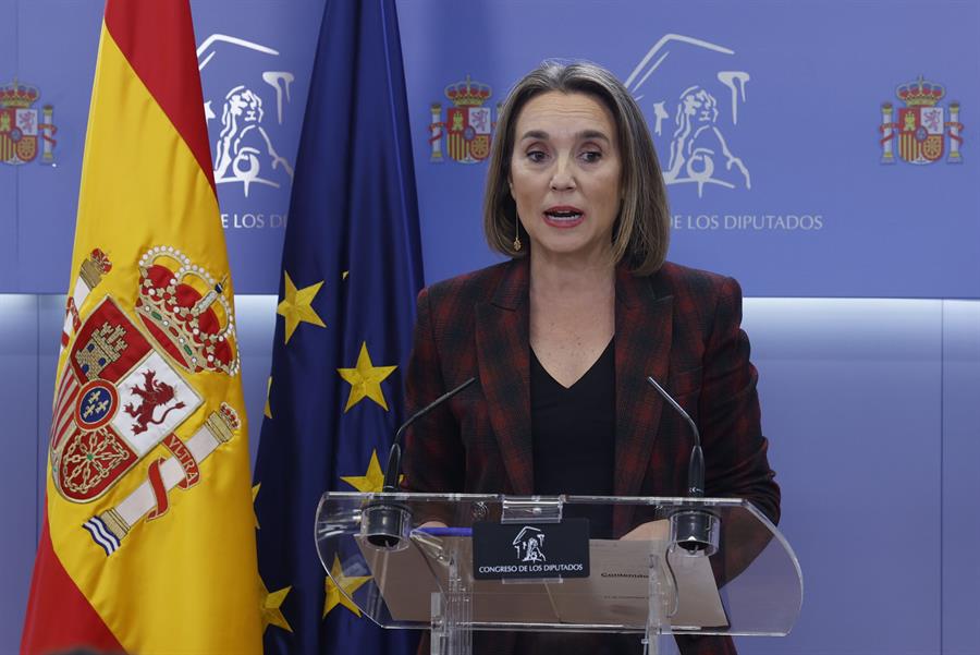 Cuca Gamarra, secretaria general del PP. Imagen EFE