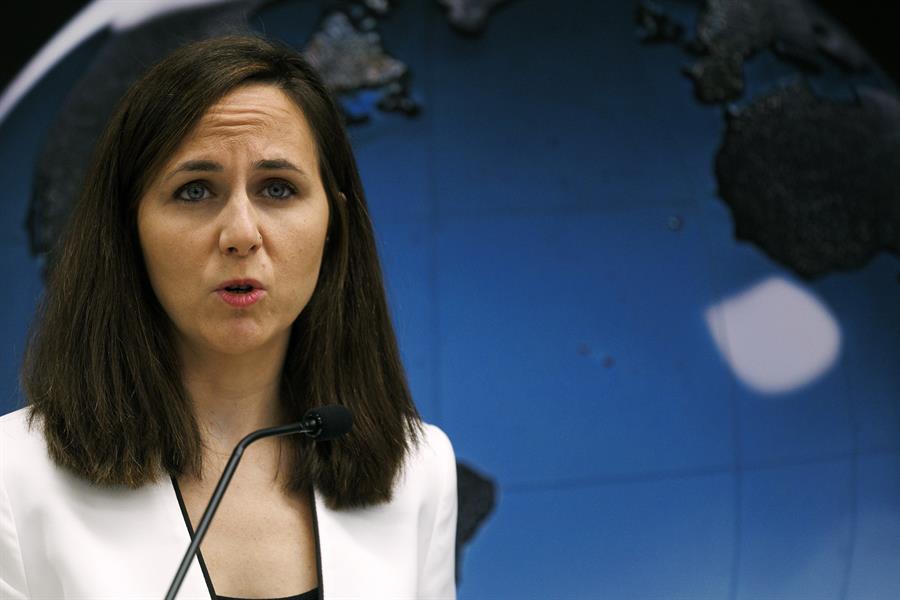 La ministra de Derechos Sociales en funciones, Ione Belarra, y líder de Podemos. Imagen EFE