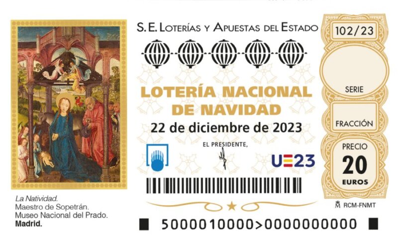 Imagen décimo genérico Sorteo Extraordinario de Navidad 2023