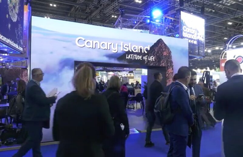 Un stand de Canarias en la WTM que busca fidelizar a los turistas británicos