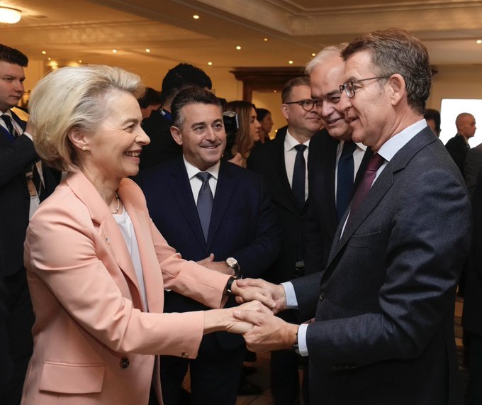 Alberto Núñez Feijóo en la cumbre de líderes del PP Europeo. Imagen Partido Popular