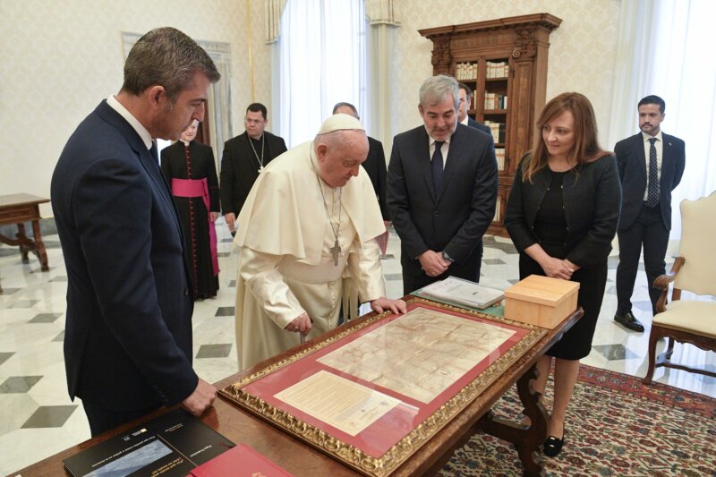 Clavijo con el papa. EP