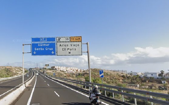 Obras de mantenimiento en la TF-1 obligarán al corte del carril derecho en sentido Santa Cruz