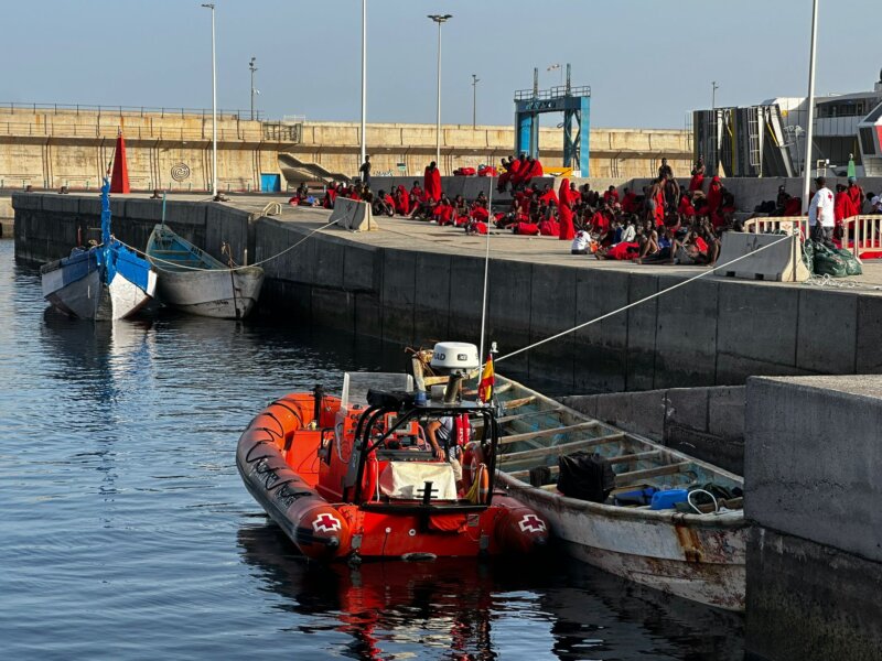 Imagen migrantes que han llegado este sábado 27 de enero a El Hierro. Foto de Eduardo Pulido 