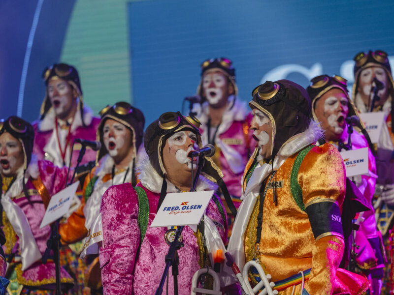 Murga Desbocados en la primera fase del carnaval de Santa Cruz de Tenerife 2024