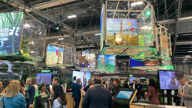 Imagen del stand de Canarias en Fitur 2024. Foto de Silvia Mascareño