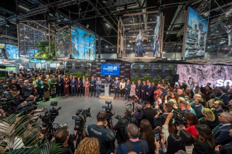 Imagen inauguración stand de Canarias en Fitur 2024. Foto Gobierno de Canarias