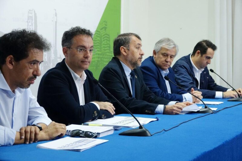 Rueda de prensa de presentación del avance de las obras del `plan vertido cero' de Santa Cruz de Tenerife / Ayuntamiento de Santa Cruz de Tenerife