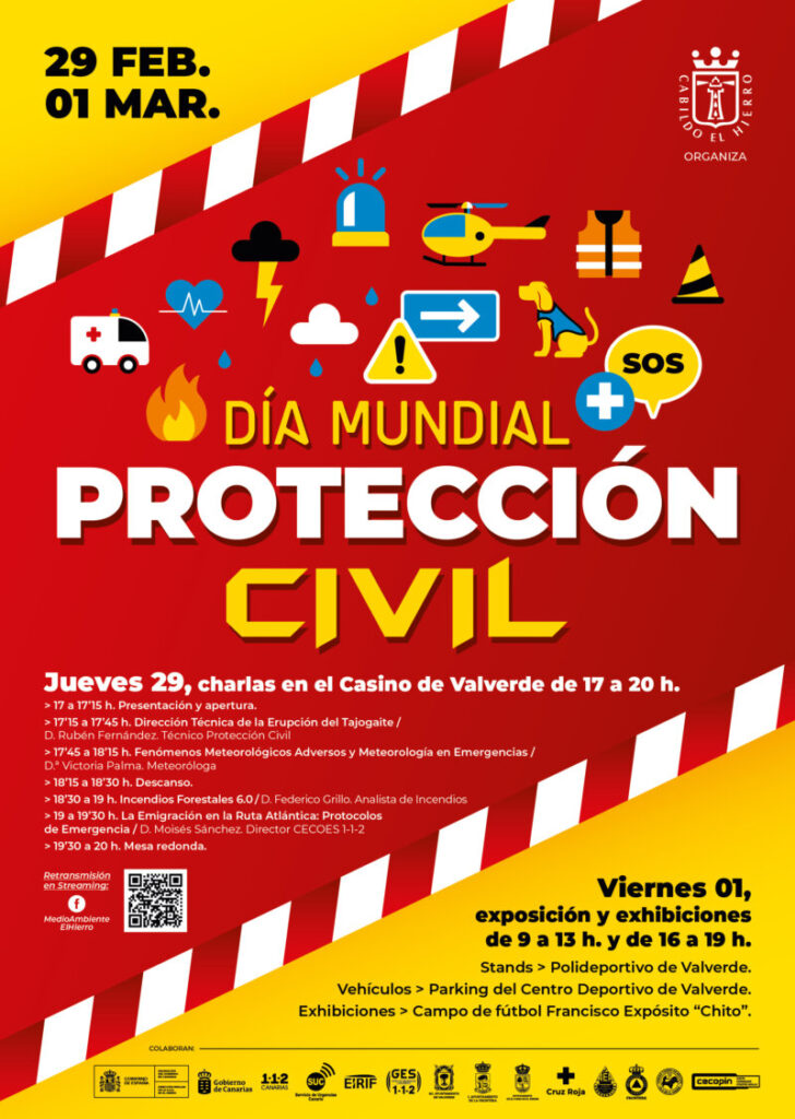 Durante el próximo jueves y viernes, el Cabildo del Hierro celebrará unas jornadas formativas y de puertas abiertas sobre Protección Civil