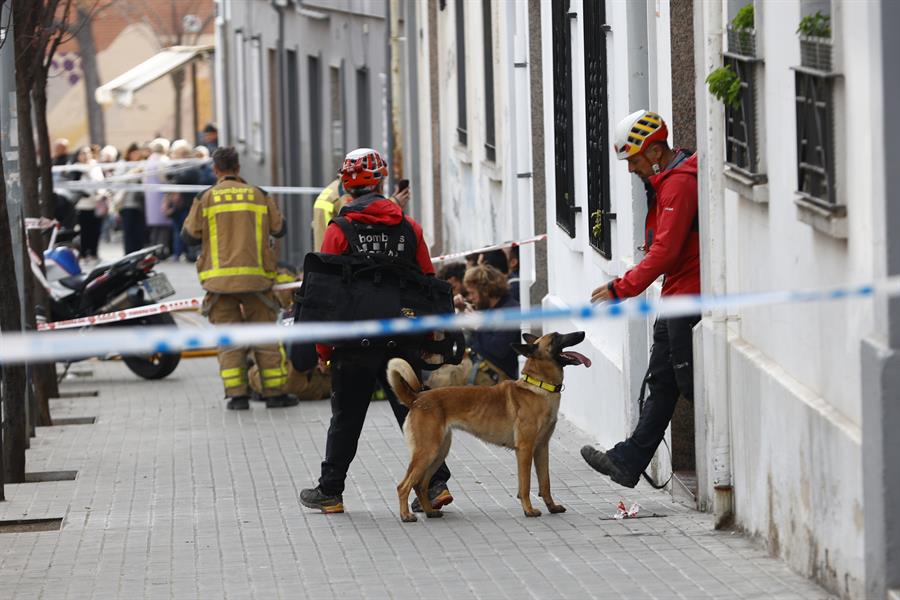 Derrumbe de un edificio de 20 viviendas en Badalona