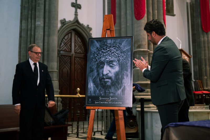 Imagen de la presentación del cartel de La Semana Santa 2024 de San Cristóbal de La Laguna