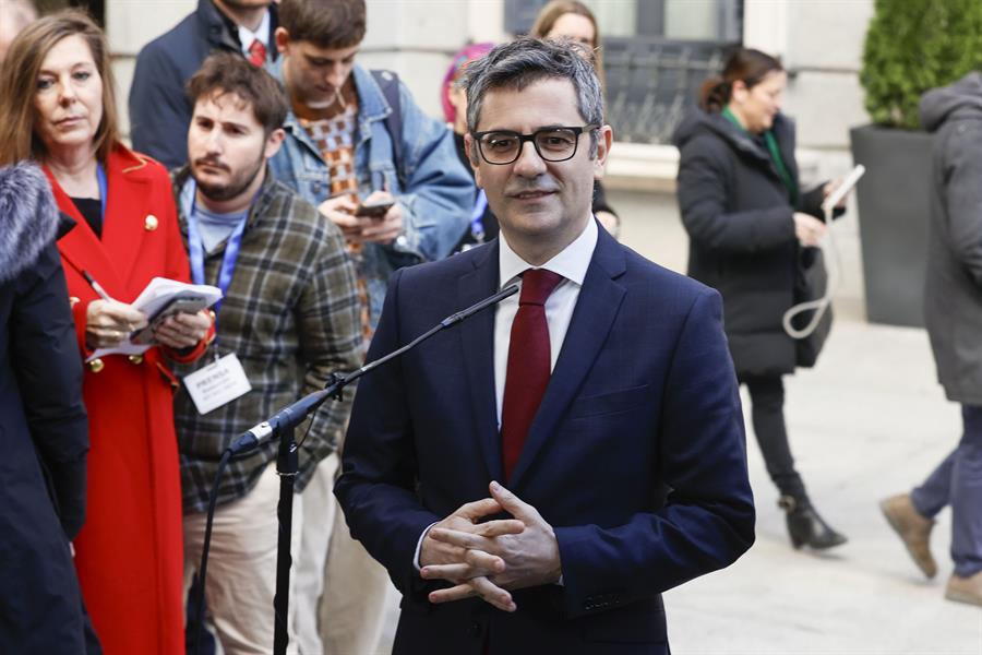 Ley de amnistía. Imagen:  El ministro de Presidencia, Justicia y Relaciones con la Cortes, Félix Bolaños, EFE