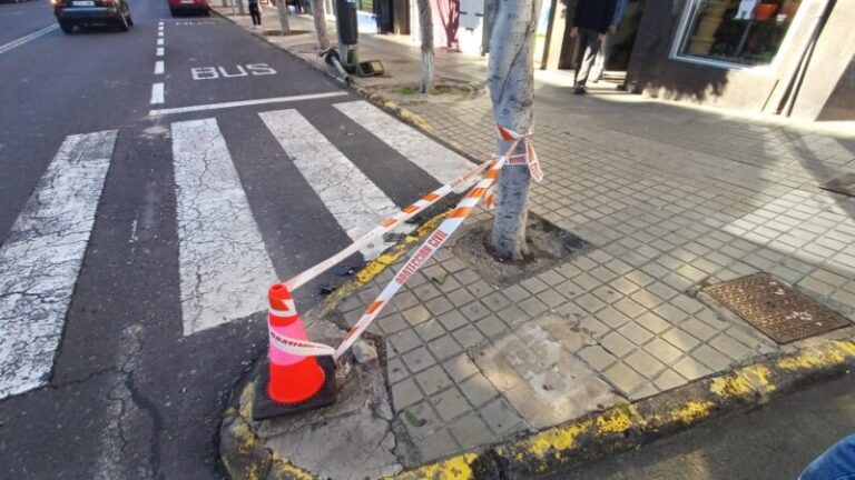 El Ayuntamiento de Telde pide precaución ante la rotura de un semáforo