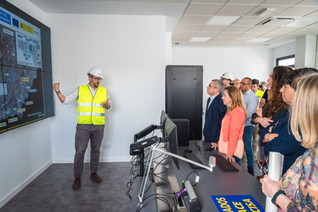Vertidos Tenerife. Imagen de la visita a las Estaciones Depuradoras de Aguas Residuales del Oeste y Los Letrados. Foto Cabildo de Tenerife