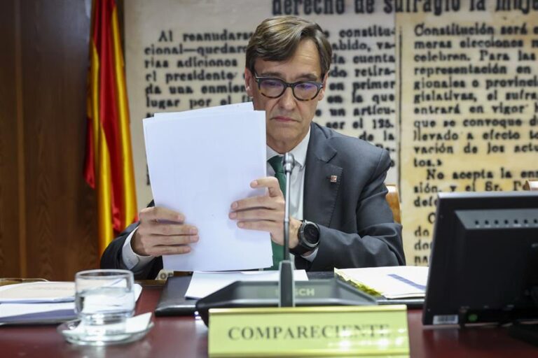 Salvador Illa, en la comisión del Senado por el caso Koldo