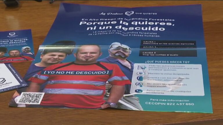 “Porque la quieres, ni un descuido”, campaña de prevención de incendios de La Palma