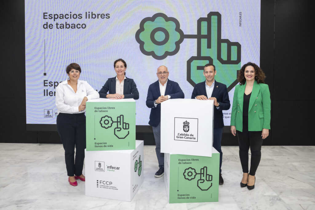 Presentación del espacio libre de tabaco en Infecar, Gran Canaria / Cabildo de Gran Canaria