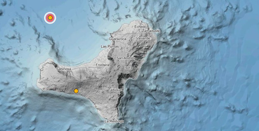 Terremotos en El Hierro en las últimas horas