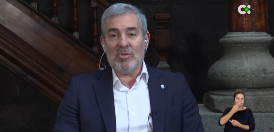 Imagen de la entrevista a Fernando Clavijo en Buenos Días Canarias de Televisión Canaria