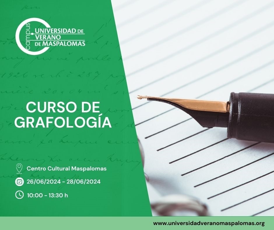 La Universidad de Verano pretende determinar los rasgos de la personalidad durante un curso que tendrá lugar en el Centro Cultural Maspalomas