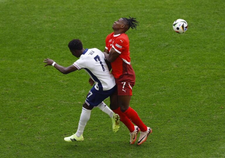 1-1. Inglaterra sobrevive frente a Suiza