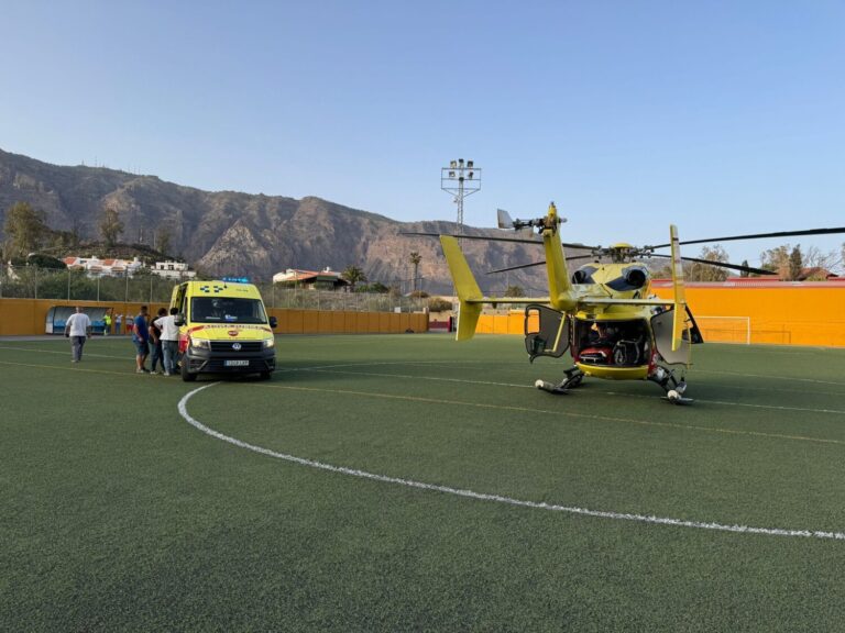 Un motorista en estado crítico tras sufrir un accidente en Gran Canaria