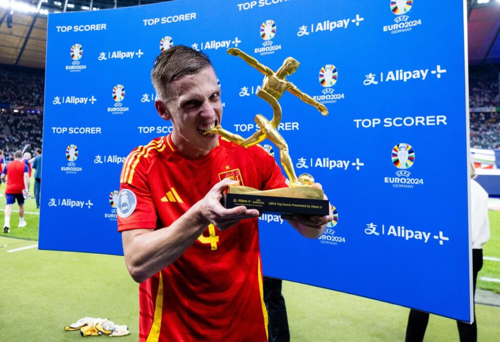 Dani Olmo pichichi de la Selección Española con tres goles en esta competición/ Selección Española