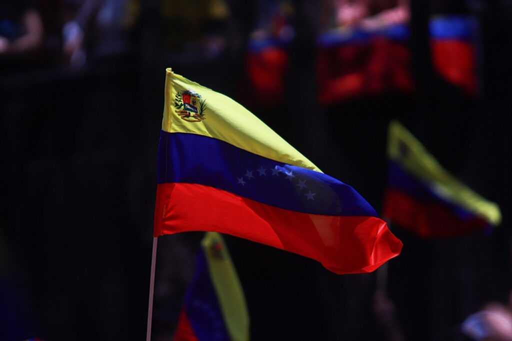 Bandera de Venezuela en una protesta contra el Gobierno de Maduro en México Europa Press/Contacto/Carlos Santiago