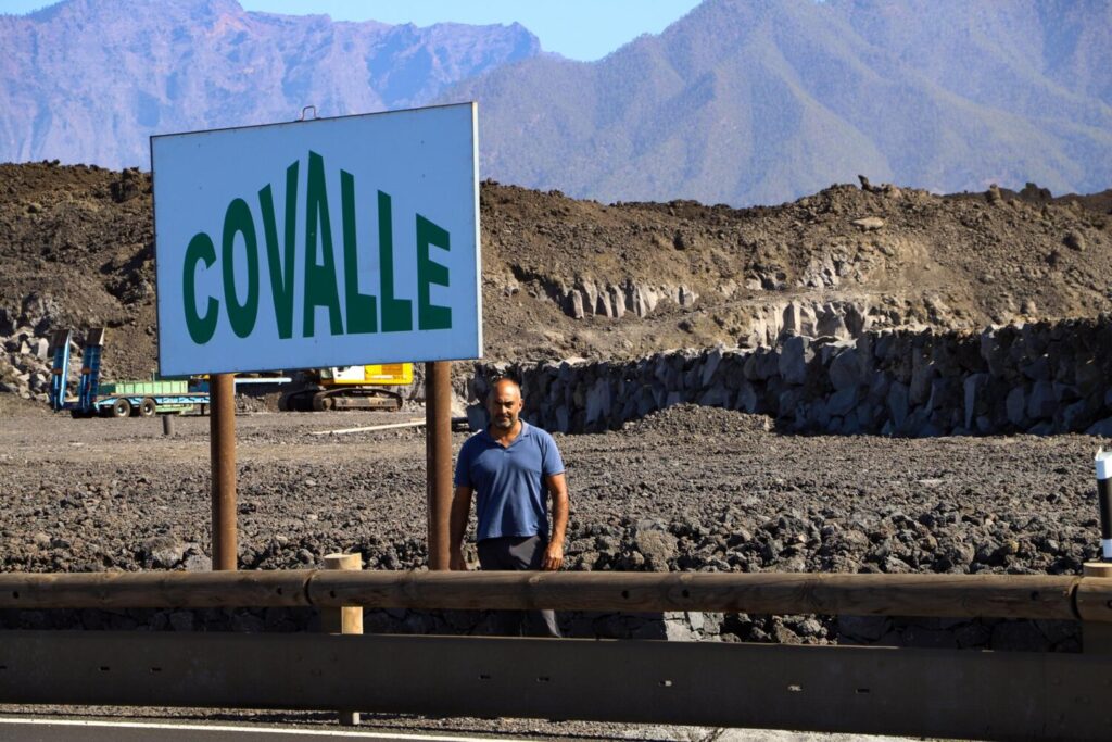 Solar donde se construirá la Cooperativa Covalle después de quedar sepultada por el volcán hace tres años